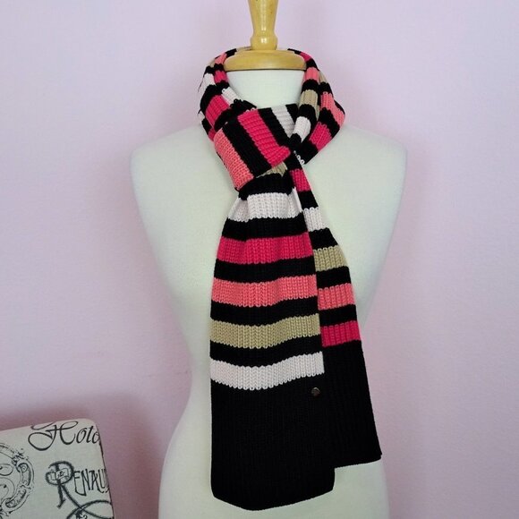 NWT Kate Spade Wide Stripe Print Skinny Scarf - Picture 3 of 10